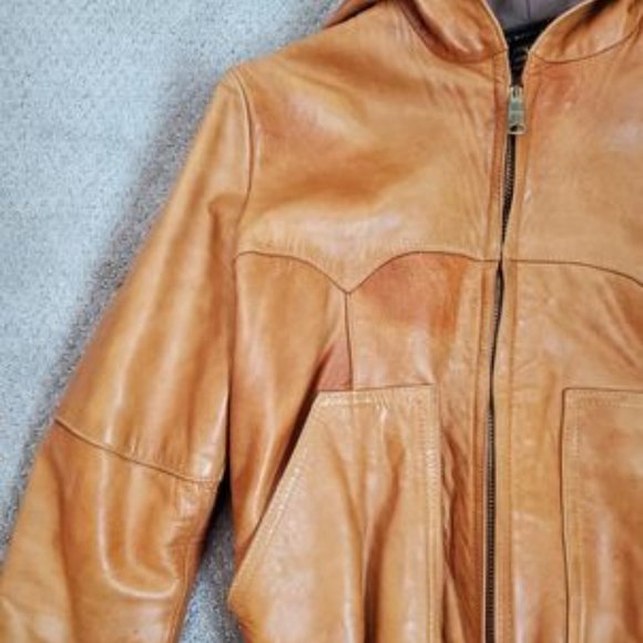 Vintage Leather Crop Jacket - Picture 2 of 4